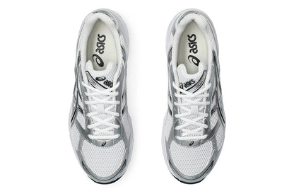 Retro Runner Sneakers – White, Silver & Black